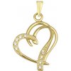 Soliter Módne zlatý prívesok Srdce 249 001 00431