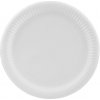 Papierové taniere Arpex 23 cm biele