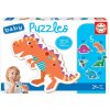 EDUCA Baby puzzle Dinosaury 5v1 (3-5 dielikov)