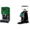 Gaggia New Classic E24, green + Rocket Espresso SPLUGA, black