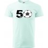 Futbal okrúhle narodeniny 50 - Klasické pánske tričko vyššej gramáže - 2XL ( Frost )
