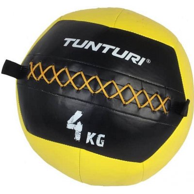 Míč pro funkční trénink TUNTURI Wall Ball - žlutý 4 kg