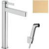 Hansgrohe Finoris - Umývadlová batéria s výpusťou Push-Open a bidetovou spŕškou, EcoSmart, kefovaný bronz 76220140