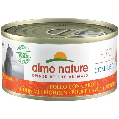 Výhodné balenie Almo Nature HFC Complete 24 x 70 g - kuracie s mrkvou