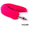 LateToBed BDSM Line Anal Plug With Tail Hot Pink
