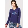 Dámske pyžamo Key LNS 793 - Tmavomodrá / XL
