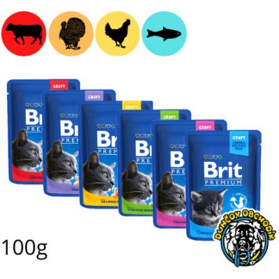 Brit Premium Cat Cod Fish treska v omáčke 100 g