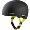 Detská cyklistická prilba Alpina Hackney - black/neon yellow matt 51-56 2025