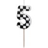 Sviečka PartyDeco Číslo 5 čierno-biela 5,5cm