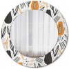 Okrúhle ozdobné zrkadlo Papai fi 50 cm