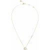 Guess Pôvabný pozlátený náhrdelník so zirkónmi Tiny Dancer JUBN04657JWYGT/U
