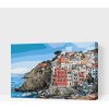 Vymalujsisam.sk Maľovanie podľa čísiel - Domy na pobreží Veľkosť: 40x60cm, Rám: Na kartónovej doske