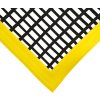 Černo-žlutá univerzálna pretiskluzová olejuvzdorná priemyselná rohož (mřížka 22 x 10 mm) - 120 x 60 x 1,2 cm