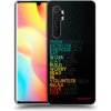 Picasee silikónový prehľadný obal pre Xiaomi Mi Note 10 Lite - Motto života