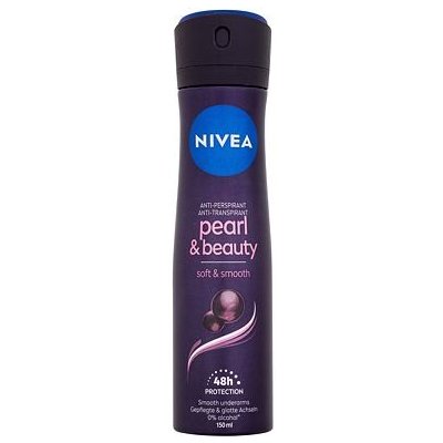 Nivea Pearl & Beauty Black 48H deodorant ve spreji antiperspirant 150 ml pro ženy