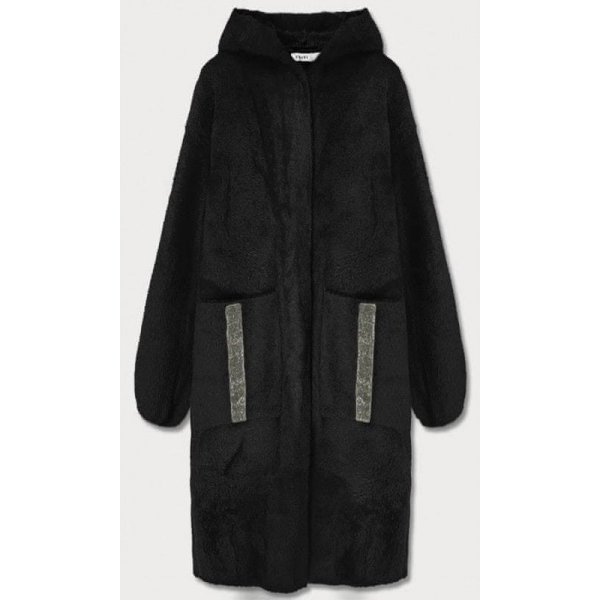 Amando kabát s kapucňou a'la alpaka čierný B3005 od 50,9 € - Heureka.sk