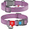 Obojok bavlna 15mmx25-35cm WAUDOG fialový