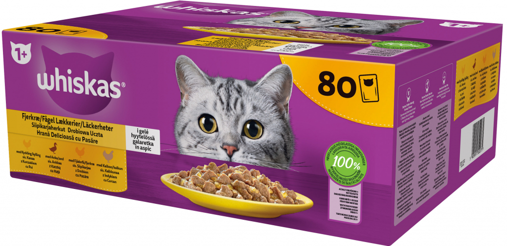 Whiskas s hydinovým mäsom 80 x 85 g