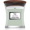 Woodwick Sagewood & Seagrass vonná sviečka s dreveným knotom 85 g