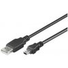 PremiumCord Kabel mini USB, A-B, 5pinů, 1m (ku2m1a)
