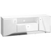 TV STOLÍK CRISTINE BIELY LESK + ZRKADLO 160 cm