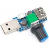 Regulátor otáčok USB ventilátora, 5V