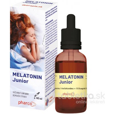 Pharco Melatonin Junior kvapky, príchuť lesného ovocia 40 ml