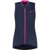 Dámsky vzdušný cyklodres ESSENTIAL bez rukávov, modro-ružový L