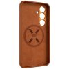Kožený zadní kryt FIXED MagLeather s podporou MagSafe pro Samsung Galaxy S25, hnědý FIXLM-1504-BRW