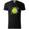 Tenisová loptička v triku - Tričko z organickej bavlny - 3XL ( Čierna )