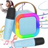 MINI KARAOKE ZARIADENIE S BLUETOOTH REPRODUKTOROM A DVOMI BEZDRÔTOVÝMI MIKROFÓNMI
