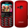 EVOLVEO EasyPhone XS, mobilní telefon pro seniory, červená