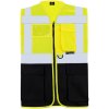 Korntex Berlin Multifunkčná reflexná vesta na zips KX802 Signal Yellow M