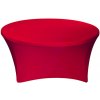 TENTino Elastický obrus STANDARD na okrúhly stôl 180 cm Farba obrusu: ČERVENÁ / RED