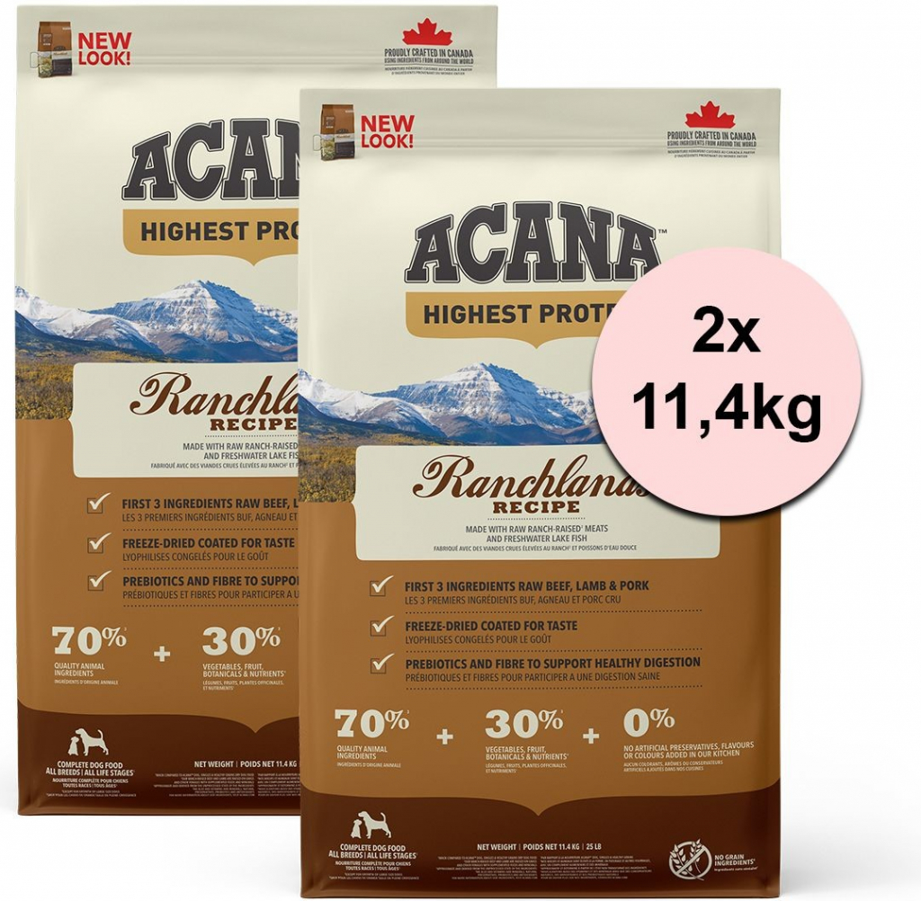 Acana Ranchlands Recipe 2 x 11,4 kg