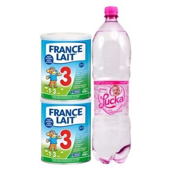 France Lait 3 2 x 400 g + Lucka 1,5L