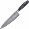 Klasický kuchársky nôž Shiori Kuro Sifu - viacvrstvová damašková oceľ