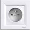 Jednoduchá zásuvka 2P+PE s doskou SCHNEIDER ASFORA