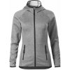 MALFINI DIRECT STRETCH 418 / Dámska stretch fleece bunda - tmavosivý melír M