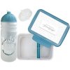 Set R&B box a fľaša FRESH 2v1 šedomodrá 700ml