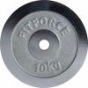Nakladací kotúč Fitforce PLC 10 KG x 30 MM strieborná