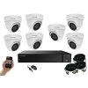 Monitorrs Security AHD 7 kamerový set 5 MPix WDome (6043K7) (Monitorrs Security)