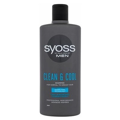 Syoss Men Clean & Cool 440 ml osvěžující šampon pro muže