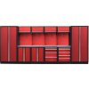 Kvalitný PROFI RED dielenský nábytok - 4535 x 495 x 2000 mm - RTGS1300BB2