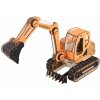 Woodcraft Drevené 3D puzzle Rýpadlo oranžová