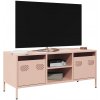 TV stolík, ružový, 101,5x39x43,5 cm, oceľ valcovaná za studena