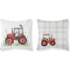 Detexpol Traktor červený Bavlna 40 x 40 cm
