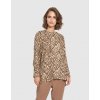 BLÚZKA LA MARTINA WOMAN SHIRT L/S TWILL BLACK/OFF WHITE