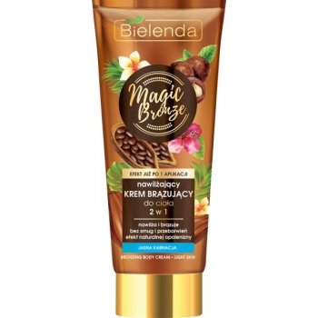 Bielenda Magic Bronze 2v1 hydratačný telový krém na svetlú pleť 200 ml