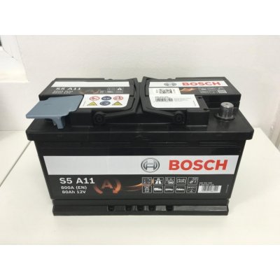 Bosch S5 A11 car battery AGM Start-Stop 580 901 080 12V 80 Ah 800A, Starter batteries, Boots & Marine, Batteries by application